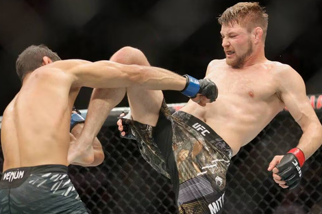 Bryce Mitchell, peleador de UFC y adulador de Hitler (Fuente: AFP)