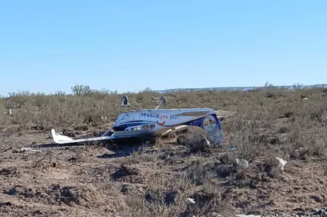Río Negro: una avioneta usada para vuelos de salto con paracaídas se estrelló en el despegue