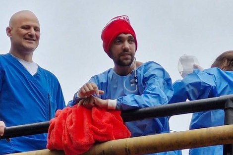 Este miércoles, la familia de Grillo comunicó que el joven salió a recorrer los balcones del hospital (Fuente: Redes sociales)