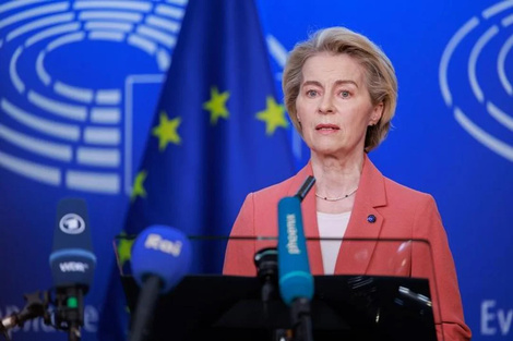 Ursula von der Leyen, presidenta de la Comisión Europea. (Fuente: NA)