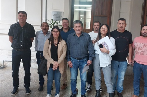 Dirigentes de la Federación de Trabajadores municipales. (Fuente: Imagen web)