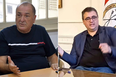 El sindicalista Antonio Ratner y el seretario de Gobierno Sebastián Chale.  (Fuente: Gentileza)