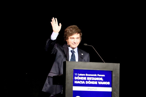 Milei participó de la 11° edición del Latam Economic Forum. (Fuente: Prensa)