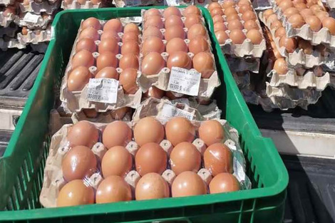 Los huevos subieron un 12,5 por ciento en el mes.