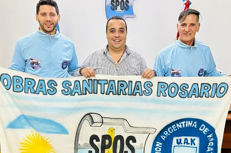 Los Rossetto junto a Silvio Barrionuevo.