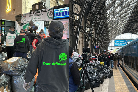 Partió el tren solidario a Zárate y Campana