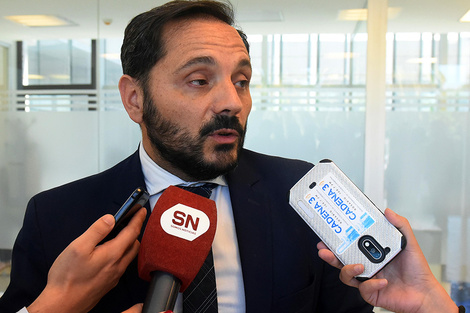 El fiscal Adrián Spelta formuló la acusación.  (Fuente: Sebastián Granata)