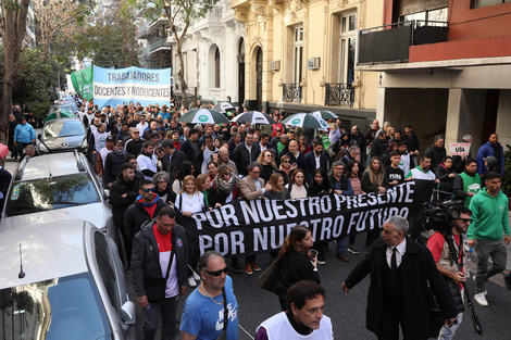La UBA salió a la calle en contra del ajuste de Milei