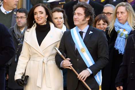 Villarruel y Milei el año pasado, cuando la relación era otra.  (Fuente: NA)