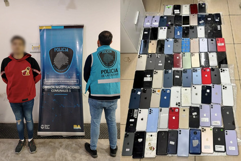 Incautaron más de 170 celulares robados 