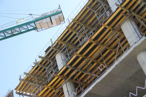 La construcción sigue demolida 