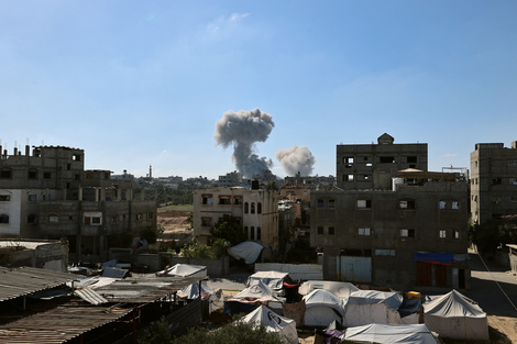 Bombardeo israelí en Franja de Gaza.