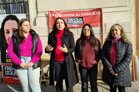 Carla Deiana junto a sus compañeras del FI. (Fuente: Gentileza)
