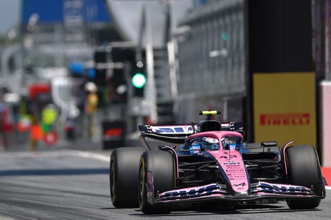 Franco Colapinto en las pruebas libres del GP de España