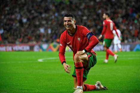Cristiano Ronaldo, de 40 años, es el goleador de Portugal en el torneo. (Fuente: AFP)