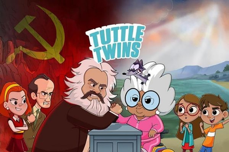 Un personaje de la serie Tuttle Twins es el economista Milton Friedman. (Fuente: Redes sociales)