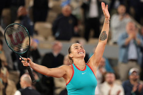 Sabalenka logró el triunfo imposible en Roland Garros