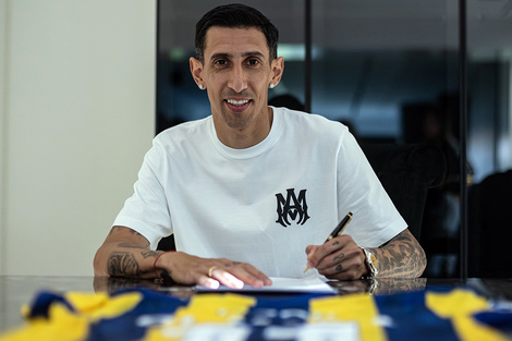 Di María se incorpora en julio al plantel canaya. (Fuente: Prensa CARC)