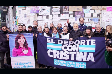 El deporte se movilizó en apoyo a Cristina Fernández 
