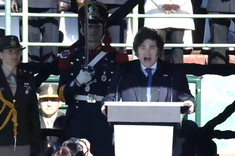 Javier Milei no fue a Rosario por el Día de la Bandera y tuvo su propio acto