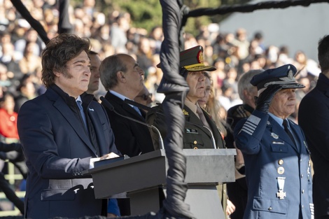 El presidente Javier Milei le tomó juramento a integrantes de las Fuerzas Armadas. 