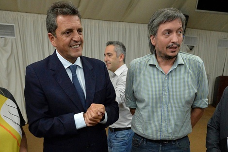 Sergio Massa y Máximo Kirchner. 