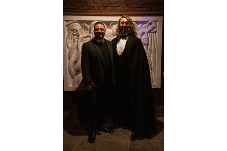 Horacio Castillo y Martín Maisiello, director y cantante de la obra, respectivamente. (Fuente: Gentileza)