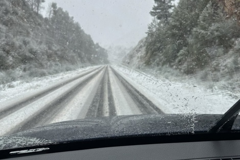 La nieve dijo presente en Buenos Aires 