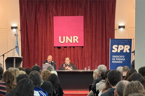 Los expositores fueron invitados por el Sindicato Prensa Rosario. (Fuente: Gentileza)