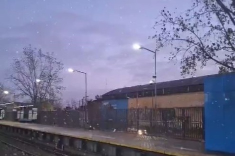 Nieve en Buenos Aires: los videos donde se cumplió el pronóstico del SMN en el AMBA