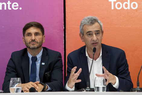 El gobernador Maximiliano Pullaro y el intendente Pablo Javkin.