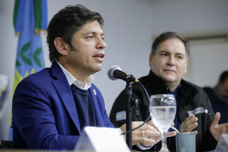 Axel Kicillof en La Plata.  (Fuente: Prensa)