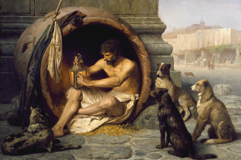 Diógenes, pintura de Jean-Léon Gérôme. (Fuente: Imagen web)