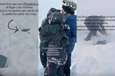 Ushuaia: rescataron a dos personas enterradas en la nieve por una avalancha