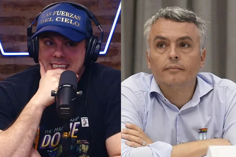 El influencer Daniel “Gordo Dan” Parisini y el diputado Esteban Paulón.