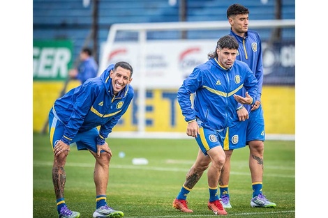 Di María, Malcorra y Veliz, potencia canaya. (Fuente: Gentileza)