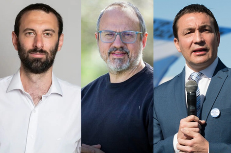 Los intendentes Damian Selci (Hurlingham), Diego Valenzuela (Tres de Febrero) y Andrés Watson (Florencio Varela).  (Fuente: Imagen web)