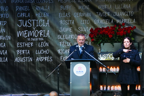 Acto en la AMIA con la presencia de Milei y acusaciones contra Irán