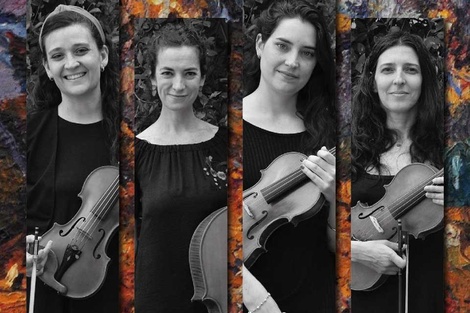 El cuarteto A Tempo. (Fuente: Gentileza)