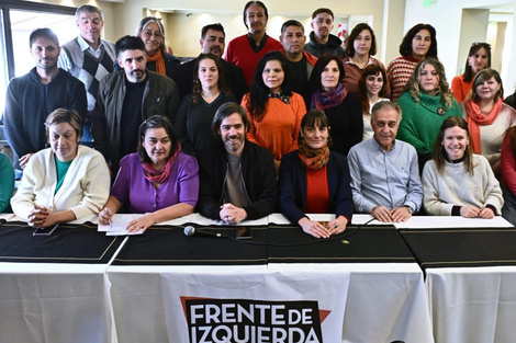 El FIT-U fue el primer armado en oficializar candidatos este sábado. 