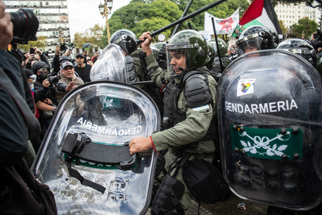 Más de la mitad de las manifestaciones que se produjeron durante el primer semestre del año fueron reprimidas. (Fuente: Rocío Bao)