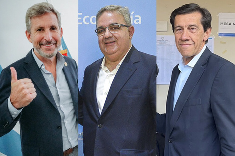 Los gobernadores Rogelio Frigerio, Raúl Jalil y Carlos Sadir. (Fuente: Archivo)