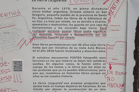 Parte del material expuesto arruinado. (Fuente: Imagen web)