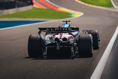 Franco Colapinto corre en el GP de Bélgica