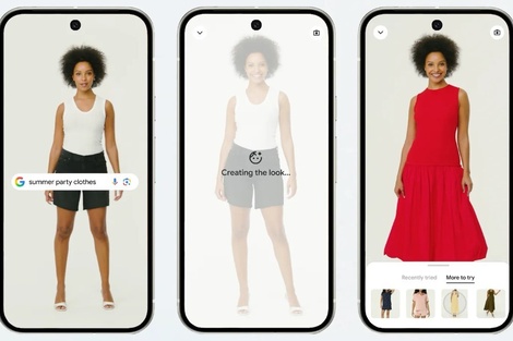 Probarse ropa en forma virtual: la herramienta que Google suma al buscador