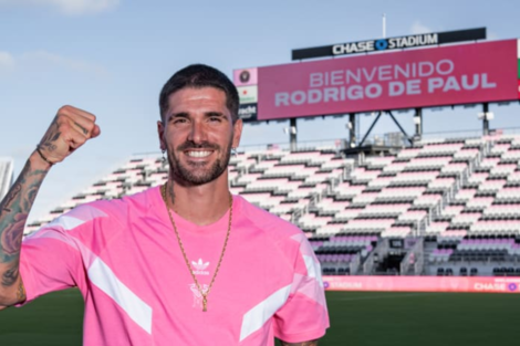 Rodrigo De Paul podría debutar hoy en el Inter Miami de Lionel Messi
