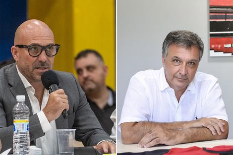 Belloso y Astore, presidentes de RC y NOB. (Fuente: Gentileza)
