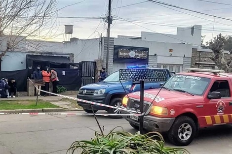 El incendio se produjo en la calle Martín Fierro de Capitán Bermúdez.  (Fuente: Imagen web)