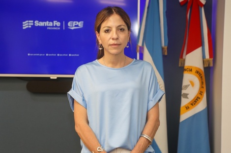 Anahí Rodríguez, presidenta de la EPE.  (Fuente: Prensa Gobernación Santa Fe)