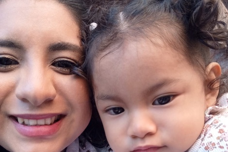 Paz junto a su mamá Micaela (Fuente: Gentileza)